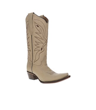 Corral Boot Co L8068 BONE EMBROIDERY TRIAD