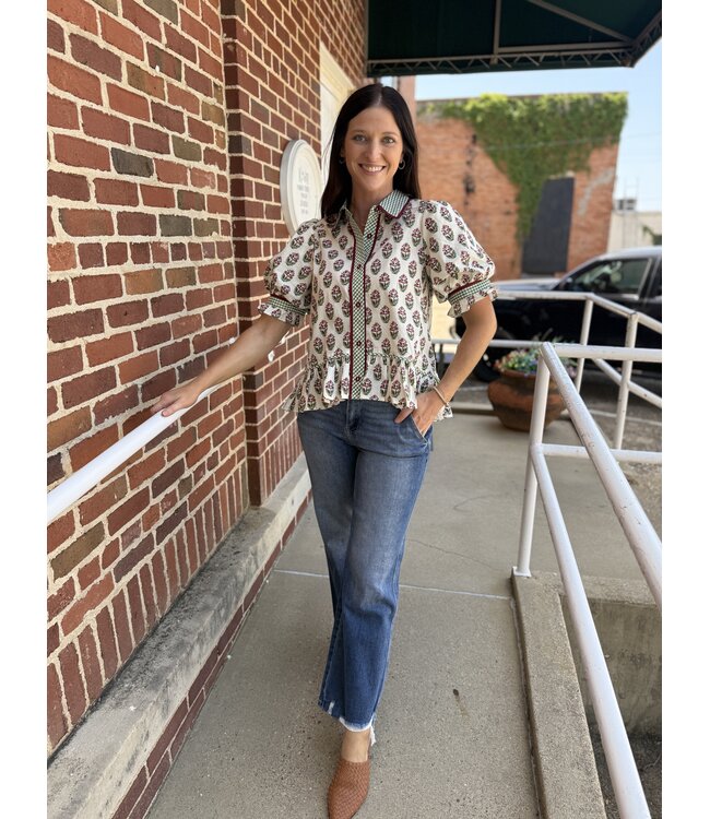 The Calico Top T31845