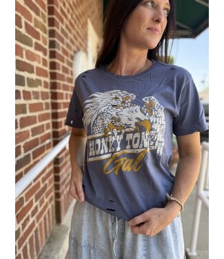 Country Deep Honky Tonk Gal Eagle Tee