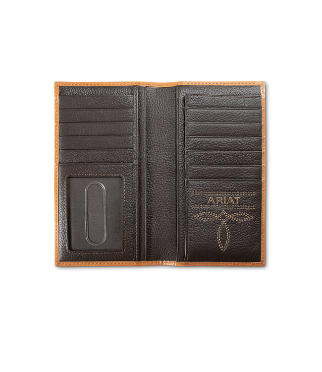 A3568008 Ariat Men's Floral Embossed Rodeo Wallet