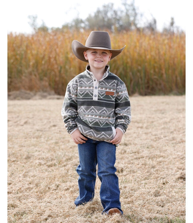 MWK7590021 BOYS FLEECE PULLOVER OLV