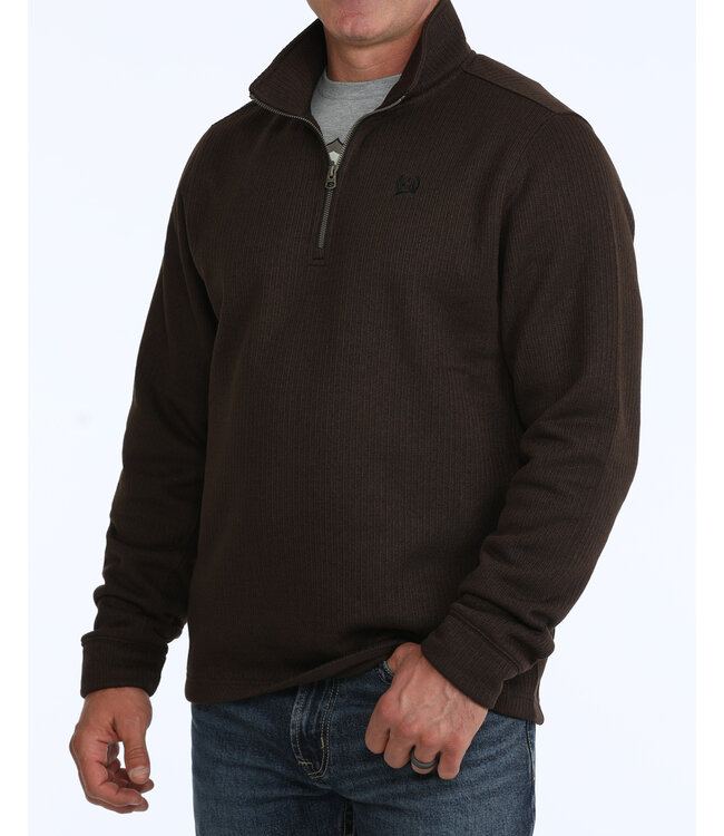 MWK1080022 1/4 ZIP PULLOVER BRN