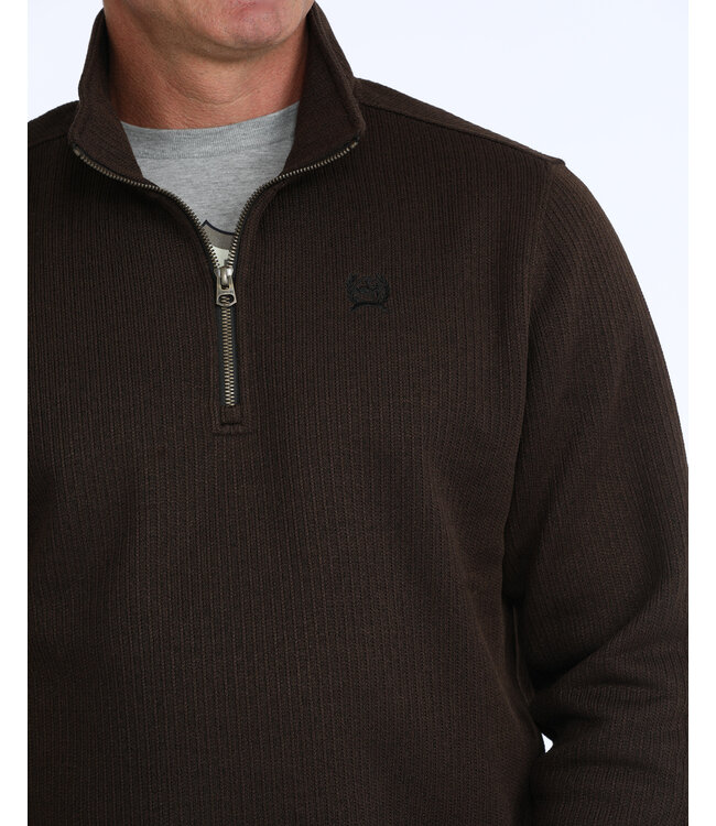 MWK1080022 1/4 ZIP PULLOVER BRN