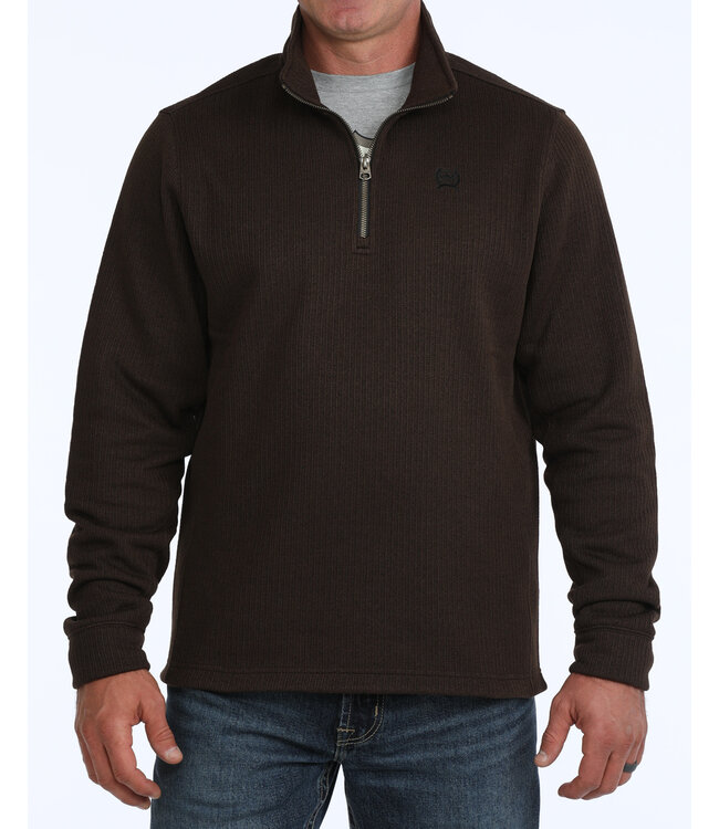 MWK1080022 1/4 ZIP PULLOVER BRN