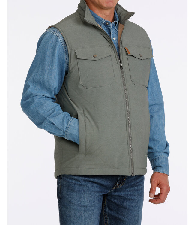MWV1944001 CC QUILTED VEST GRN