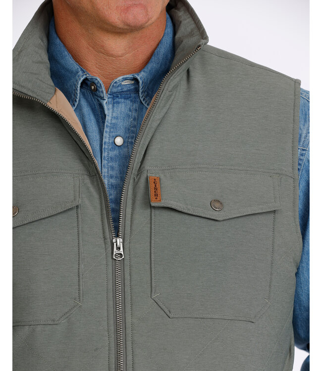 MWV1944001 CC QUILTED VEST GRN