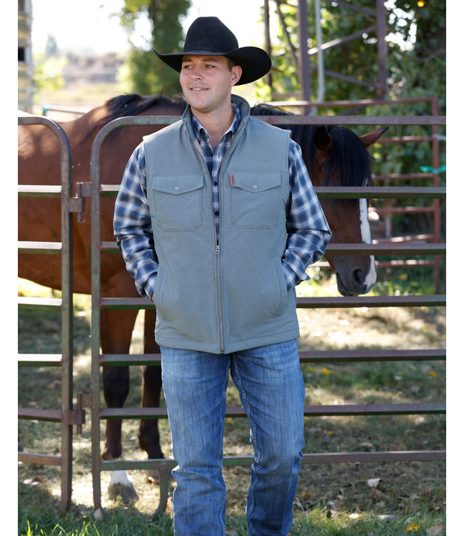MWV1944001 CC QUILTED VEST GRN