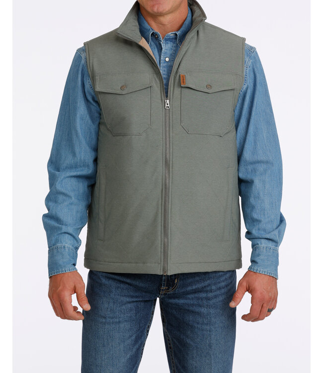 MWV1944001 CC QUILTED VEST GRN