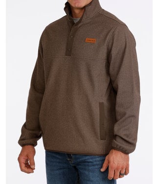 cinch MWK1534011 FLEECE PULLOVER BRN