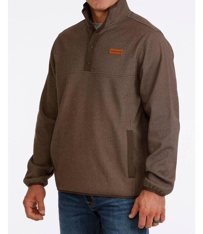 MWK1534011 FLEECE PULLOVER BRN