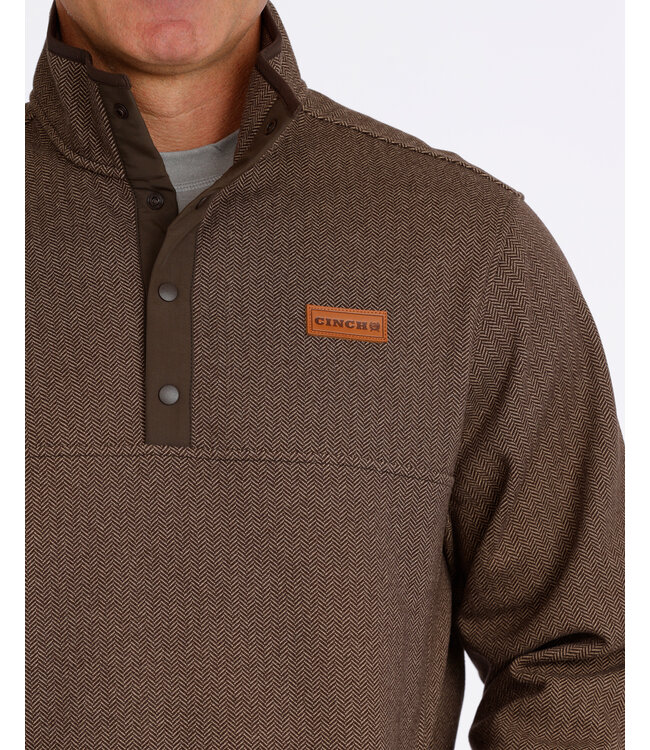 MWK1534011 FLEECE PULLOVER BRN