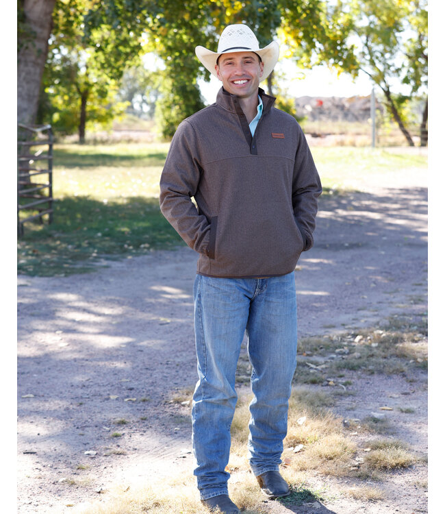 MWK1534011 FLEECE PULLOVER BRN