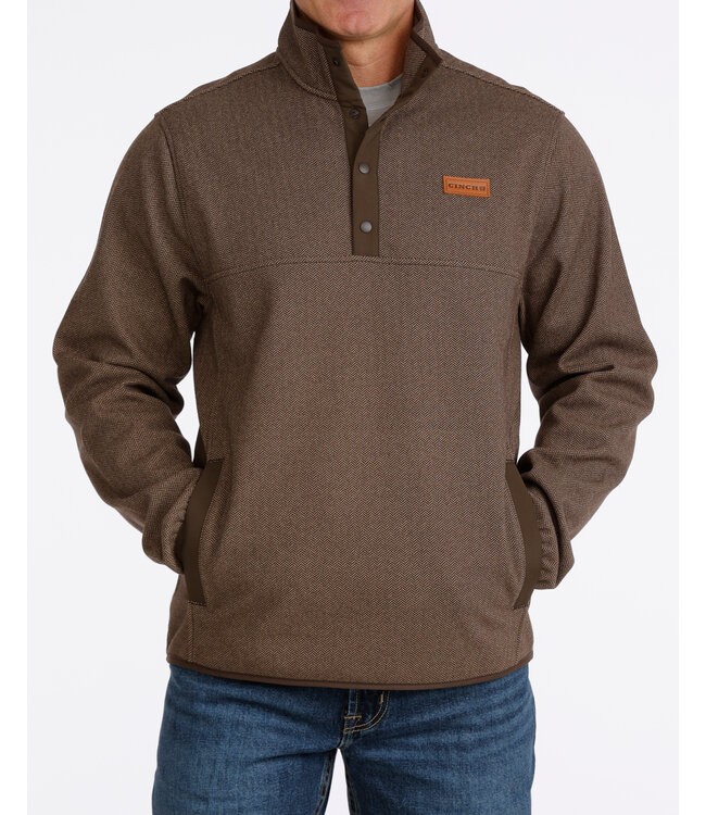 MWK1534011 FLEECE PULLOVER BRN