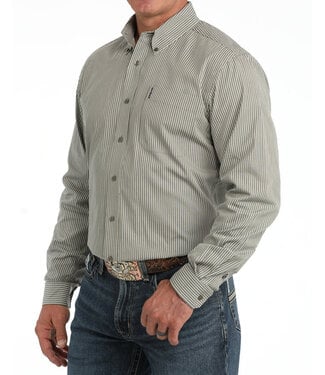 cinch MTW1347162 LS STRIPE CINCH MODERN OLIVE