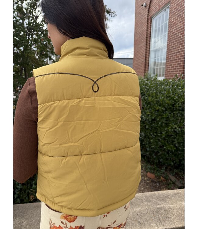 CWV7457001 PUFFER VEST GLD