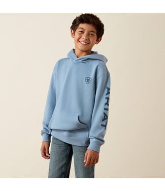 Ariat Intl 10079362 BOYS ARIAT LOGO HOOD LT DNM