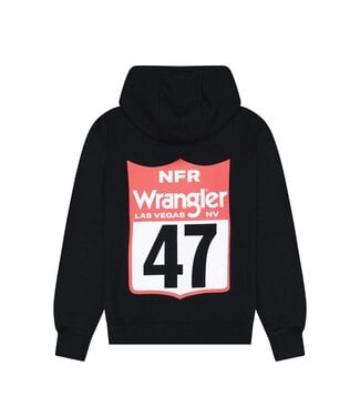Wrangler 112383944 Hoodie Tagged Black