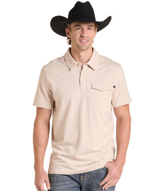 Panhandle Slim BM51T09589 SOLID MELANGE POLO Natural