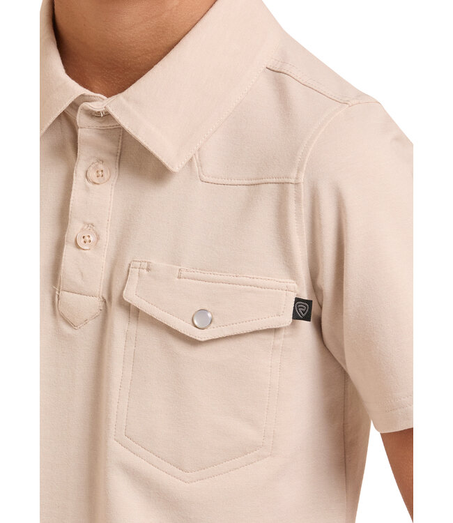 BB51T09589 SOLID MELANGE POLO