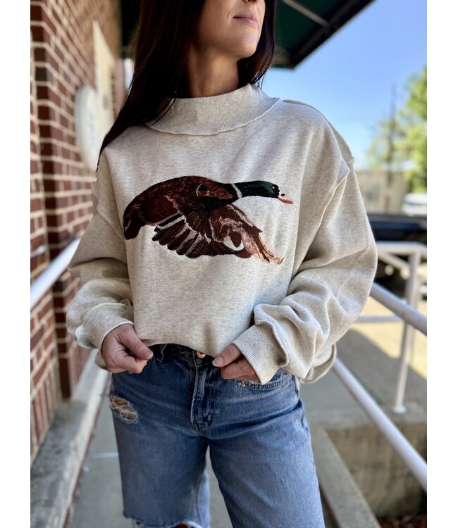 Mallard Mock Neck Sweatshirt IT2594