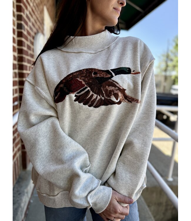 Mallard Mock Neck Sweatshirt IT2594