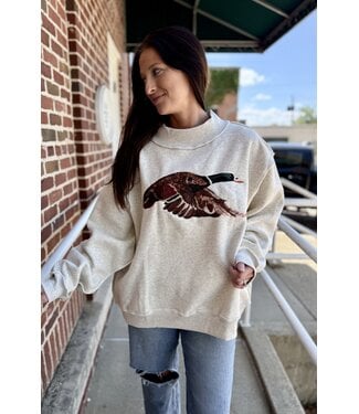 Bucketlist Mallard Mock Neck Sweatshirt IT2594