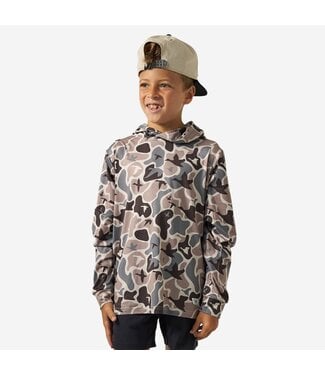 Burlebo Youth Performance Hoodie Mallard Mayhem Camo