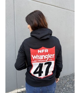 Wrangler 112383944 Hoodie Tagged Black
