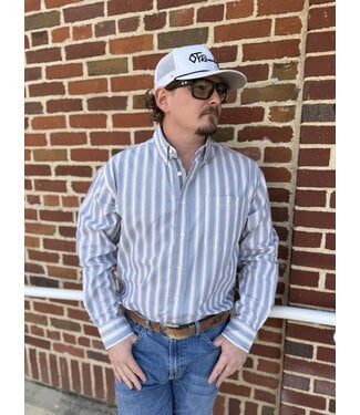 Panhandle Slim RMB2S09534 Mens LS 1Pkt Button Blue