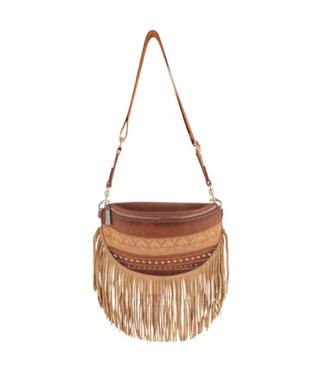 2510451321 RED DIRT HAT CO LADIES SLING POUCH TAN W/BUCKSTITCH