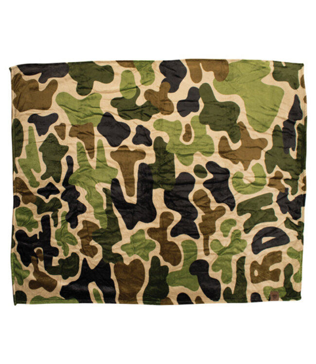2621891352 RED DIRT HAT CO FLEECE BLANKET OLD SKOOL CAMO