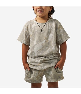 Burlebo Youth Vintage Washed Tee Drifter Camo