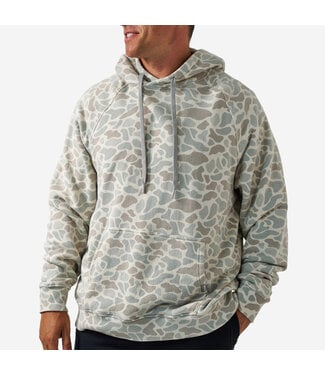 Burlebo Vintage Washed Fleece Hoodie Classic Deer Camo