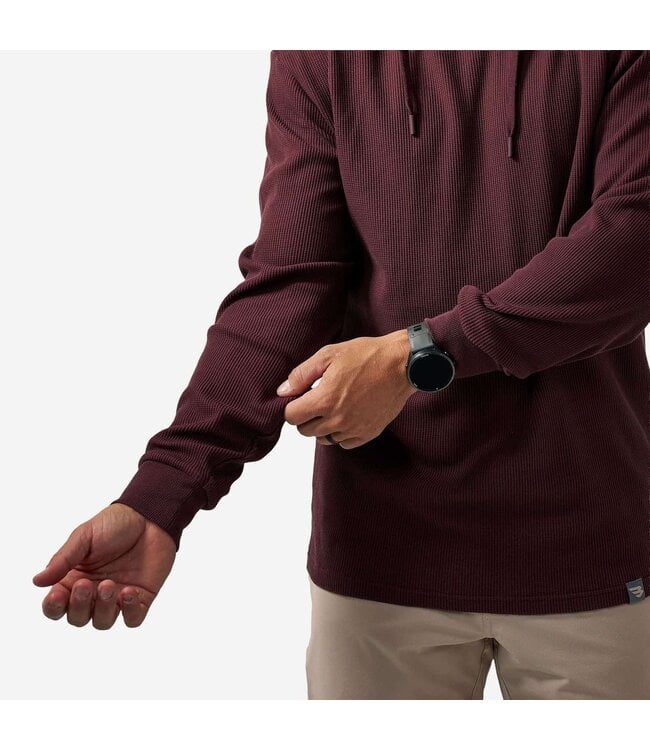 Thermal Hoodie Maroon