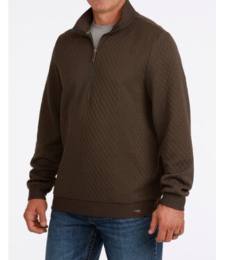 cinch MWK1957002 1/2 ZIP PULLOVER BRN