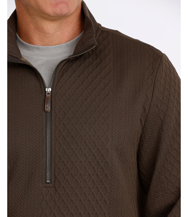 MWK1957002 1/2 ZIP PULLOVER BRN