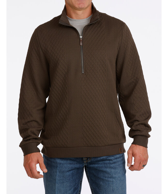 MWK1957002 1/2 ZIP PULLOVER BRN
