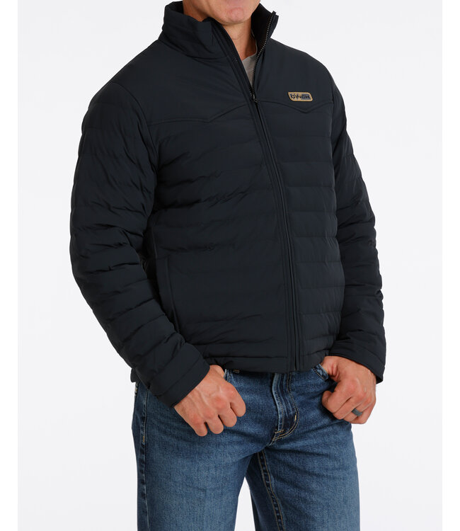 MWJ1954001 MNS QUILTED JACKET BLK