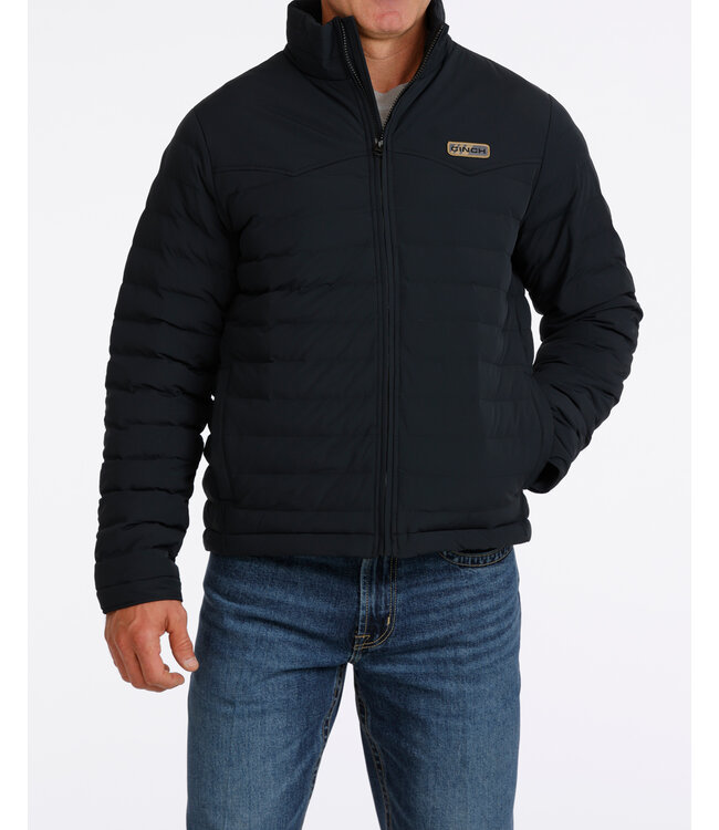 MWJ1954001 MNS QUILTED JACKET BLK