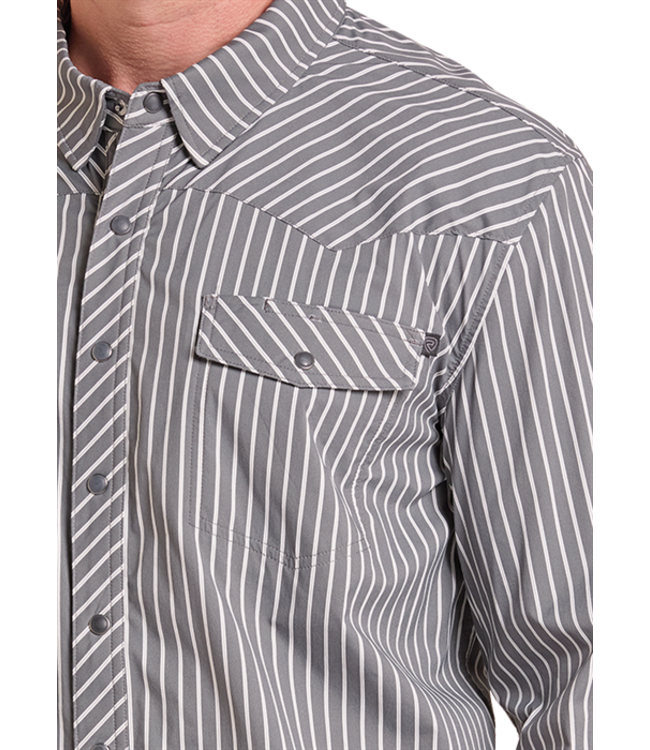 BMN2S09470 TEK CORE STRIPE PRINT CHARCOAL