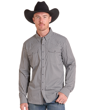 Panhandle Slim BMN2S09470 TEK CORE STRIPE PRINT CHARCOAL