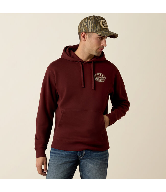 10080695 MNS ROPED OUT DESERT BADGE HOOD
