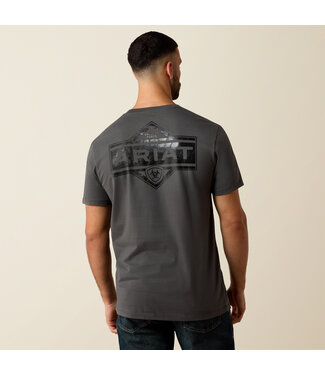Ariat Intl 10079649 MNS LEATHER DIAMOND SS TSHRT
