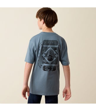 Ariat Intl 10080600 BOYS ARIAT ROPE AND RIDE SS TSHRT