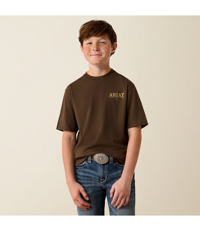 10080632 BOYS ARIAT MOUNTAIN BULL SS TSHRT