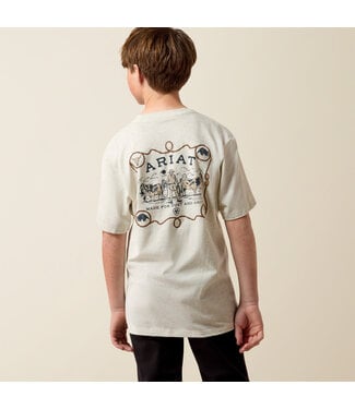 Ariat Intl 10080585 BOYS BANDANA BANDIT SS TSHRT