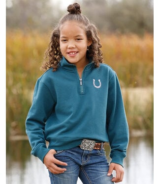 cinch CWK8023001 ZIP PULLOVER TEA