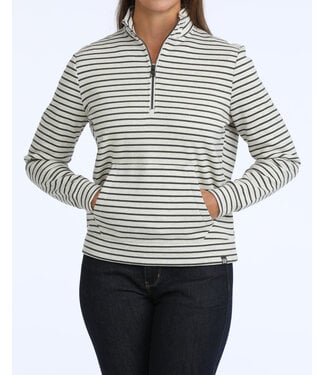 cinch MAK7926001 LADIES 1/4 ZIP WHT
