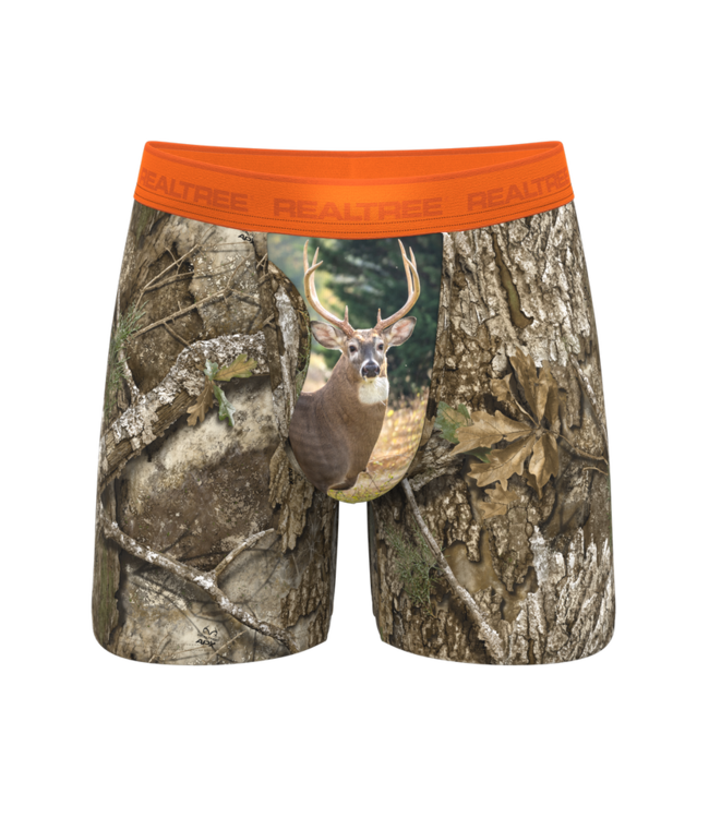 The Wild Game Realtree Neon Orange Ball Hammock Pouch Underwear With Fly