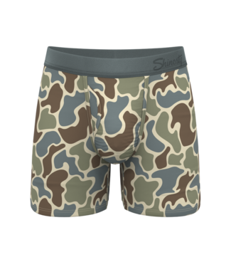 Shinesty The Blender Grey Duck Camo Ball Hammock Pouch Underwear With Fly